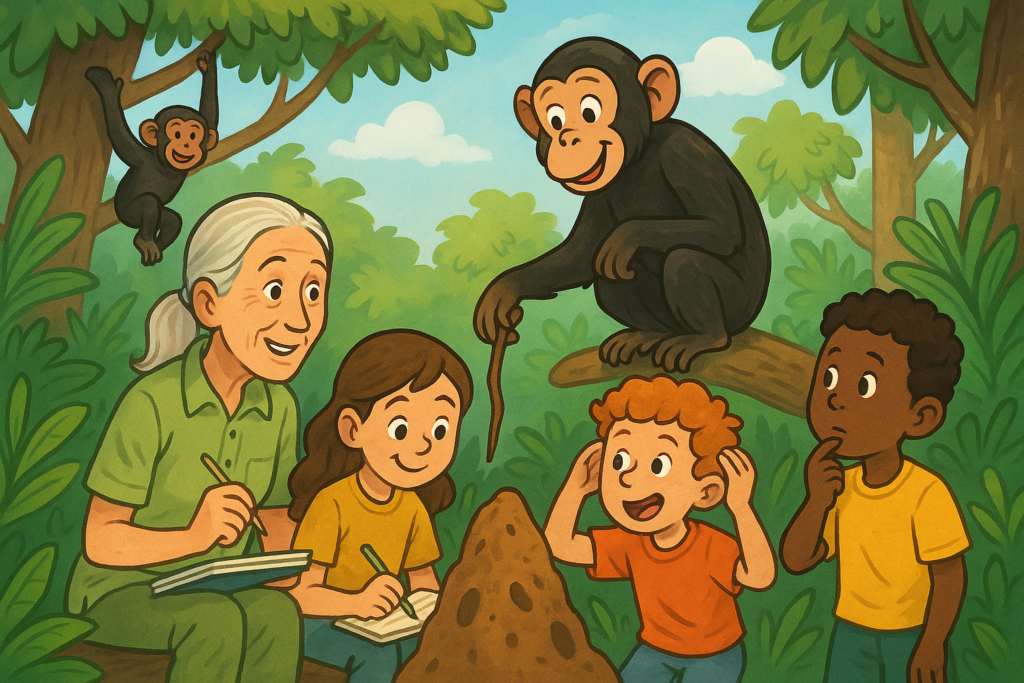 Jane Goodall – de vrouw die tussen de chimpansees leefde