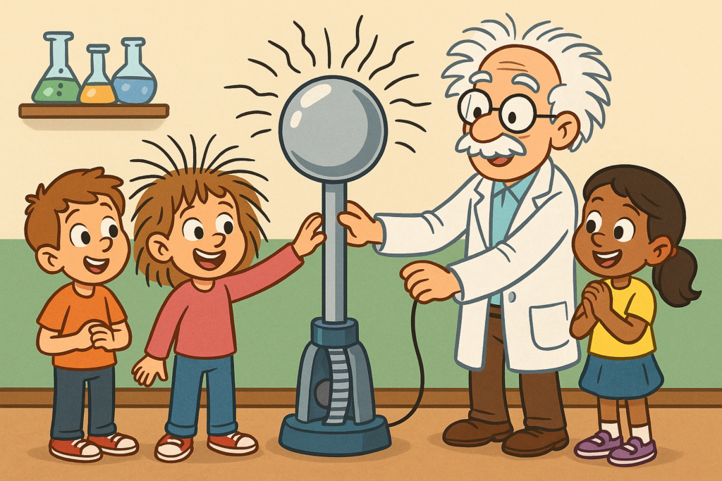 De Van de Graaff-generator: een bliksemfabriek in het klein