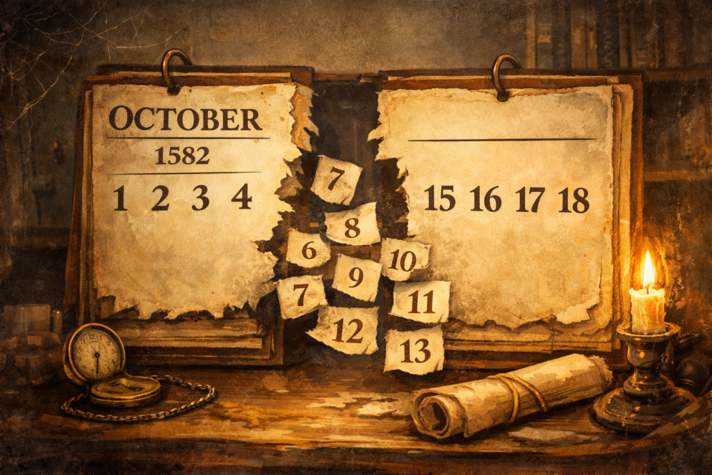 De tien dagen die in 1582 verdwenen: een tijdreis door de kalender